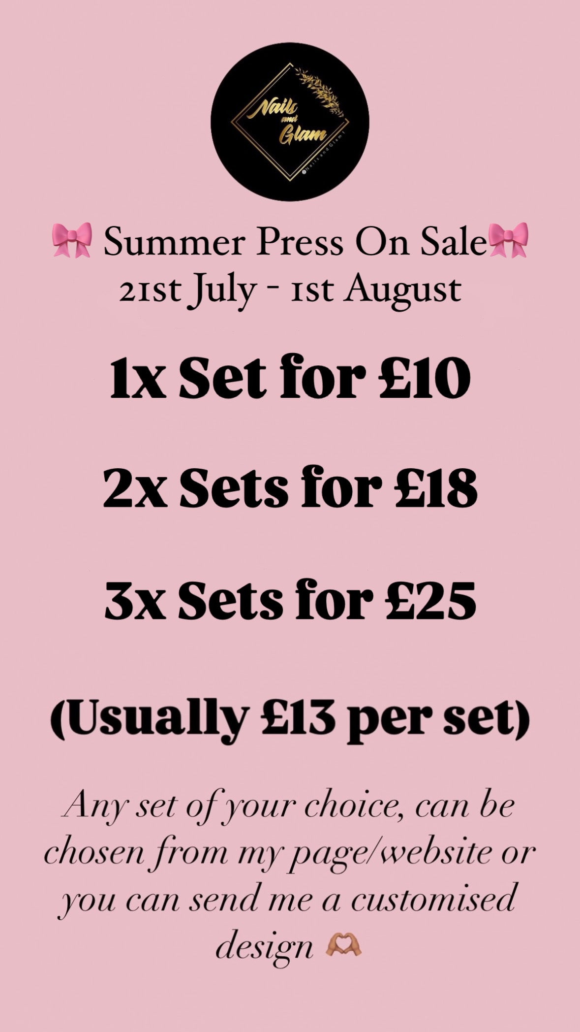 Summer Press On Nail Sale