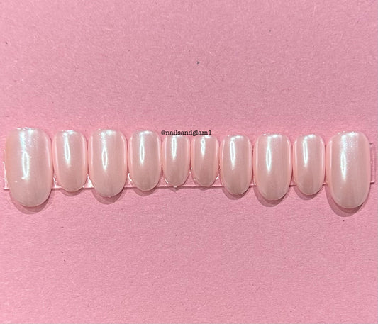 Pink Glazed Doughnut Nails | Press on Nails UK | Stick on Nails | Reusable | Customised | Handmade | Set of 10